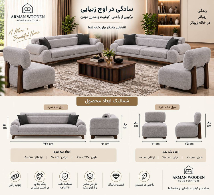 ابعاد محصول